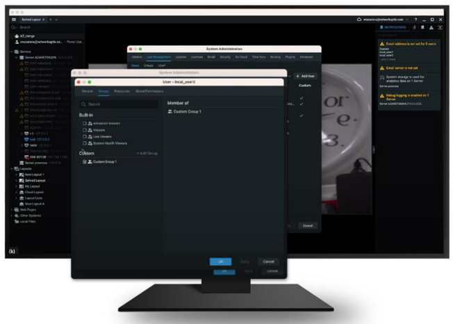 WAVE importing users and groups from an LDAP or Active Directory with bidirectional group support